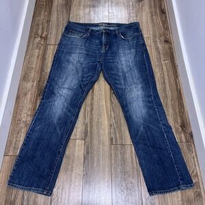 Old Navy Jeans Mens 34x30 Blue Slim Straight Stretch Denim Medium Wash Casual